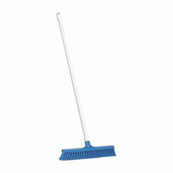 Remco 16 in Sweep Face Push Broom, Soft, Synthetic, Blue 31783/6053