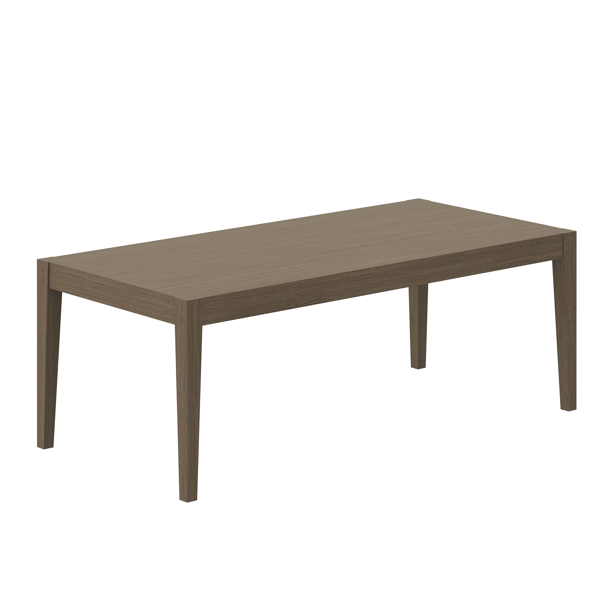 Modway Northlake 9-Piece Outdoor Teak Wood Dining Set in Weathered Gray Pebble