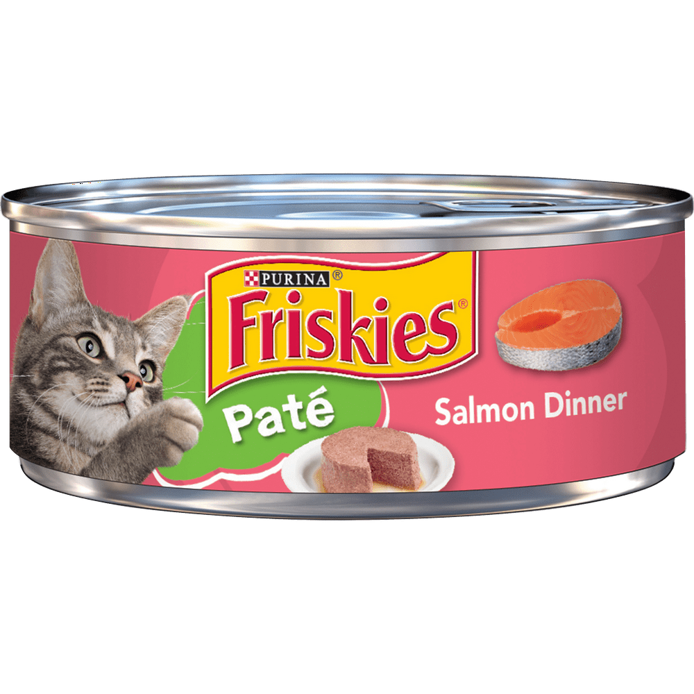 Friskies Pate Wet Cat Food, Salmon Dinner, 5.5 oz. Can