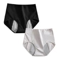 thumbnail image 3 of Audhol Period Underwear! Womens High Waisted Bikini Underwear Smooth Hipster Underwear Breathable Ladies Period Underwear for Women Dark Gray 2XL, 3 of 8