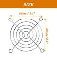 thumbnail image 5 of 4Pcs Metal PC Computer Fan Grill Finger Guard 80mm x 80mm Silver Tone, 5 of 7
