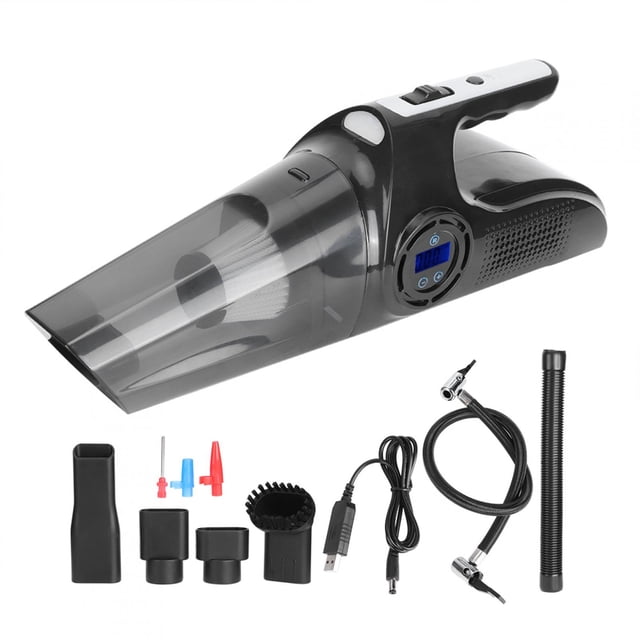 Aspiradora inalámbrica multifunción 4 en 1 de 120 W, recargable por USB, con luz, para uso doméstico y en coche.