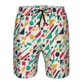 thumbnail image 3 of Pofeuu Colorful Spots Prin Men's Swim Trunks Quick Dry Bathing Suit Swimming Board Shorts Mesh Lining Beach Swimwear-3X-Large, 3 of 6