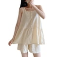 thumbnail image 1 of Pieza Ropa de Dormir, Conjunto de Pijama de Camisola para Mujer Conjunto de Ropa de Dormir de Camisola Conjunto de Ropa de Dormir con Botones Calidad inigualable, 1 of 8