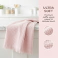 thumbnail image 3 of REGALWOVEN 3 Pack 100% Cotton Waffle Weave Cleaning Cloths, Fringed Edge Dish Towels Beige 14" x 14", 3 of 6
