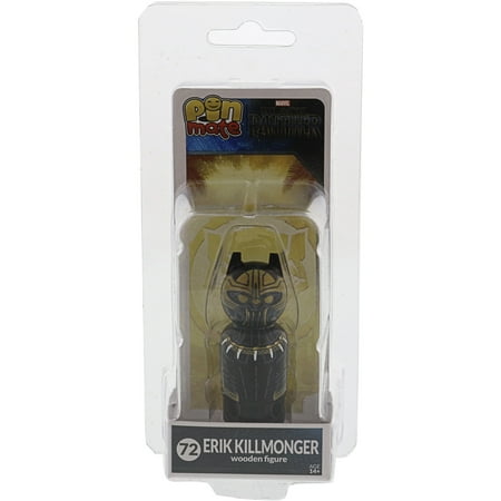 Black Panther Erik Killmonger Pin Mate Wooden Collectible