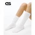 thumbnail image 4 of Miaocao Women's Slouch Crew Socks Scrunch Knit Cotton Calf Tube Socks 3 Pairs, 4 of 7