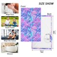 thumbnail image 6 of Yayeee 100% Cotton Hand Towels for Bathroom 16" x 28" Soft Absorbent Kitchen Towel, Purple Starfish Pattern, 6 of 7