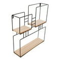 thumbnail image 2 of Truu Design Decorative Square Wooden Floating Wall Shelf, 2 of 7