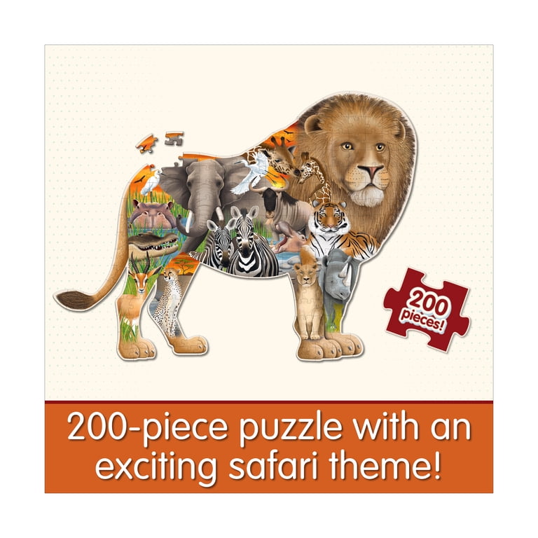特売！在庫限り！ワールドレップサービスセット The Learning Journey Wildlife World Puzzle - 200 Pcs - Walmart.com