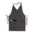 thumbnail image 2 of Ed Garments V-Neck Patch Pocket Bib Apron, STEEL GREY, One Size, 2 of 2