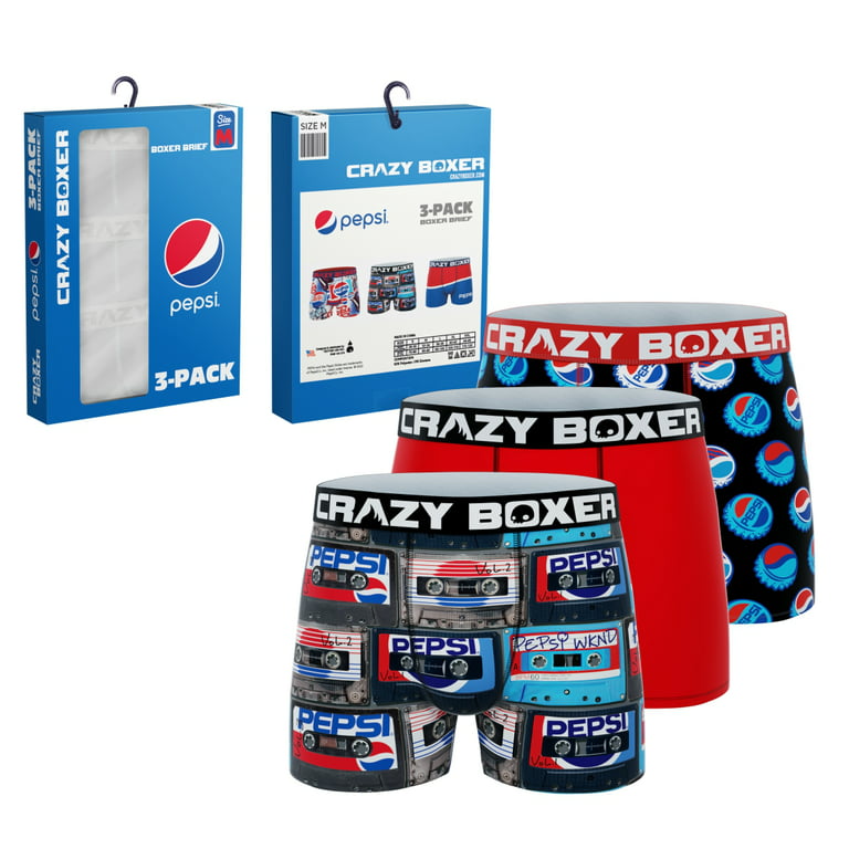 Crazy Boxer Men's Coca Cola Caps Boxer Briefs