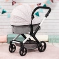 thumbnail image 3 of Bayer Design Convertible Doll Strollers Grey and White Stars, 3 of 6