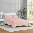 thumbnail image 2 of Ensemble de couette Mainstays 3 pièces, rose blush, lit double queen, 2 of 9