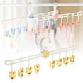 thumbnail image 2 of KMWGRE Portable Folding Sock Underwear Clothes Drying Rack with Windproof Clips for Balcony Laundry Travel Versatile Use B 40.00, 2 of 7
