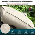 thumbnail image 5 of MF Studio 7-Piece Patio Conversation Set Outdoor Furniture Sofa Set for 9 Person with Beige Cushions, 5 of 7