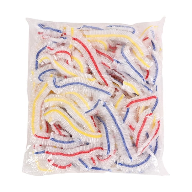 100 piezas de bolsa de cubierta de conservación de alimentos para vegetales (100 piezas de envoltura de plástico multicolor) Ehuebsd Libre de BPA