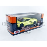 2020 Chevrolet Corvette C8 Stingray Orange Timeless Legends 1 24 Diecast Model Car by Motormax
