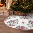 thumbnail image 5 of Bingfone Christmas Tree Skirt Mat Christmas Decoration Interior 30" -Cartoon Poodle Dog, 5 of 6