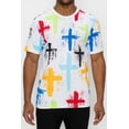 thumbnail image 2 of Victorious Men's Painted Crosses Graphc T-Shirt TS7470 White Medium, 2 of 5