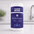 thumbnail image 2 of CleanBoss Heavy Duty Multi-Surface Everyday Foaming Wipes, Soft Lavender, 2 of 5