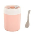 thumbnail image 2 of Nsxcdh Traveling Breakfast Cup with Spoon 500ml Microwave Safe Sealing Handle Stainless Steel Liner 6.29x2.75in Portable Soup Oatmeal Water Mug Student Christmas Gifts for Grandkids, 2 of 9