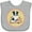 AC-Heather Grey, variant on Inktastic Border Collie Book Lover Girls Baby Bib
