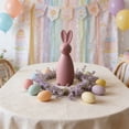 thumbnail image 4 of Easter Decorations Wooden Vintage Style Rabbit Figurine Ornament Available in Four Colors for Shelf Mantel Display, 4 of 6