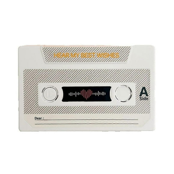 Recording Voice Card Tape 30-Seconds DIY Recordable Voice White