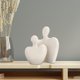 thumbnail image 4 of Esculturas abstractas para parejas, adorno de personaje cariñoso, artesanías modernas, estatua de cerámica para amantes, mesa, comedor, hogar, regalo Blanco Baoblaze Pareja estatua, 4 of 8