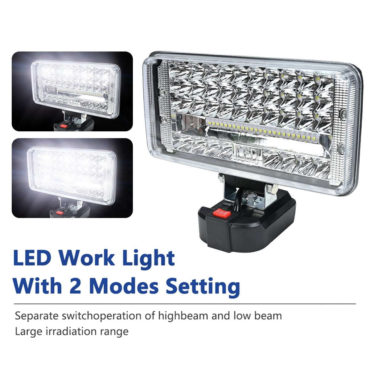 Lampe De Travail LED 120W Flexible Pour Batterie Makita 18V LXT - Sans Fil, Pratique Pour Chantier Ou Atelier