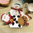 thumbnail image 4 of Disfraz de soporte para cubiertos de Navidad Meskcv 6 uds alce muñeco de nieve Papá Noel, 4 of 5