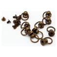 thumbnail image 3 of veasfak 10 Sets O- Head Button Stud Screwback for Wallet Chain Connector Bronze, 3 of 9