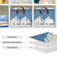 thumbnail image 4 of Yayeee Foldable Storage Basket for Shelves with Handles Waterproof Cloth Bins, Snow Mountain, 4 of 7