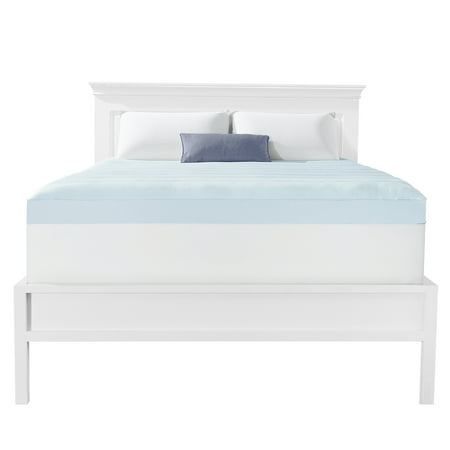 Dream Serenity Gel Memory Foam 4" Mattress Topper with Pillowtop Cooling Cover, 1 Each