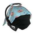 thumbnail image 4 of Sigee I Am A Fan Popcorn Print Multi-use Stretchy Baby Car Seat Cover - Nursing Breastfeeding Canopy, Infant Stroller and High Chair Cover, 4 of 9