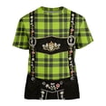 thumbnail image 2 of Bavarian Oktoberfest Carnival Costume Shirt for Men Short Sleeve Beer Festival Themed Printed Holiday Tops, 2 of 4