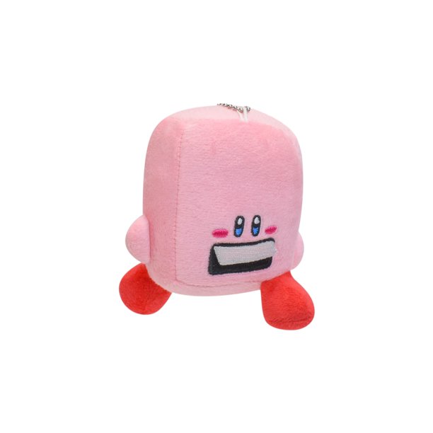 kirby plush with a knife