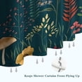 thumbnail image 6 of Colorful Mushroom Flower Dark Green Pattern Shower Curtain 72"x72" ,Bathroom Decorative Shower Curtains Set with 12 Hooks,Modern Waterproof Washable Shower Curtain, 6 of 6