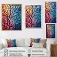 thumbnail image 4 of Designart "Autumn Foliage in Orange Trees II" Landscapes Framed Wall Art - Country Colorful Tree Bedroom Framed Canvas Wall Art, 4 of 6