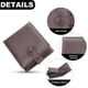 thumbnail image 3 of Cartera de cuero para hombre con ventana para identificación, billetera delgada plegable con bolsillo frontal para tarjetas de crédito, 3 of 5