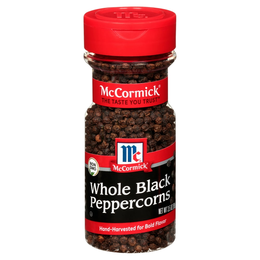 McCormick Whole Black Pepper, 3.5 oz
