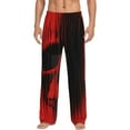 thumbnail image 1 of Fotbe Minimalist Skull Red Pantalones de Pijama para Hombre, Pantalones de Dormir, Pantalones de Casa con Cintura Ajustable y Bolsillos-Large, 1 of 6