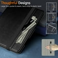 thumbnail image 6 of JETech Case for iPad mini (A17 Pro, 2024 Model, 7th Generation) / mini 6 (2021 Model, 6th Generation), PU Leather Business Folio Protective Tablet Cover with Pencil Holder & Pocket (Black), 6 of 6