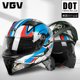 thumbnail image 3 of Casco de motocicleta para hombres y mujeres Casco descubierto Cascos de motocicleta de verano Cuatro estaciones Seguridad general 3c Ece Dot, 3 of 5