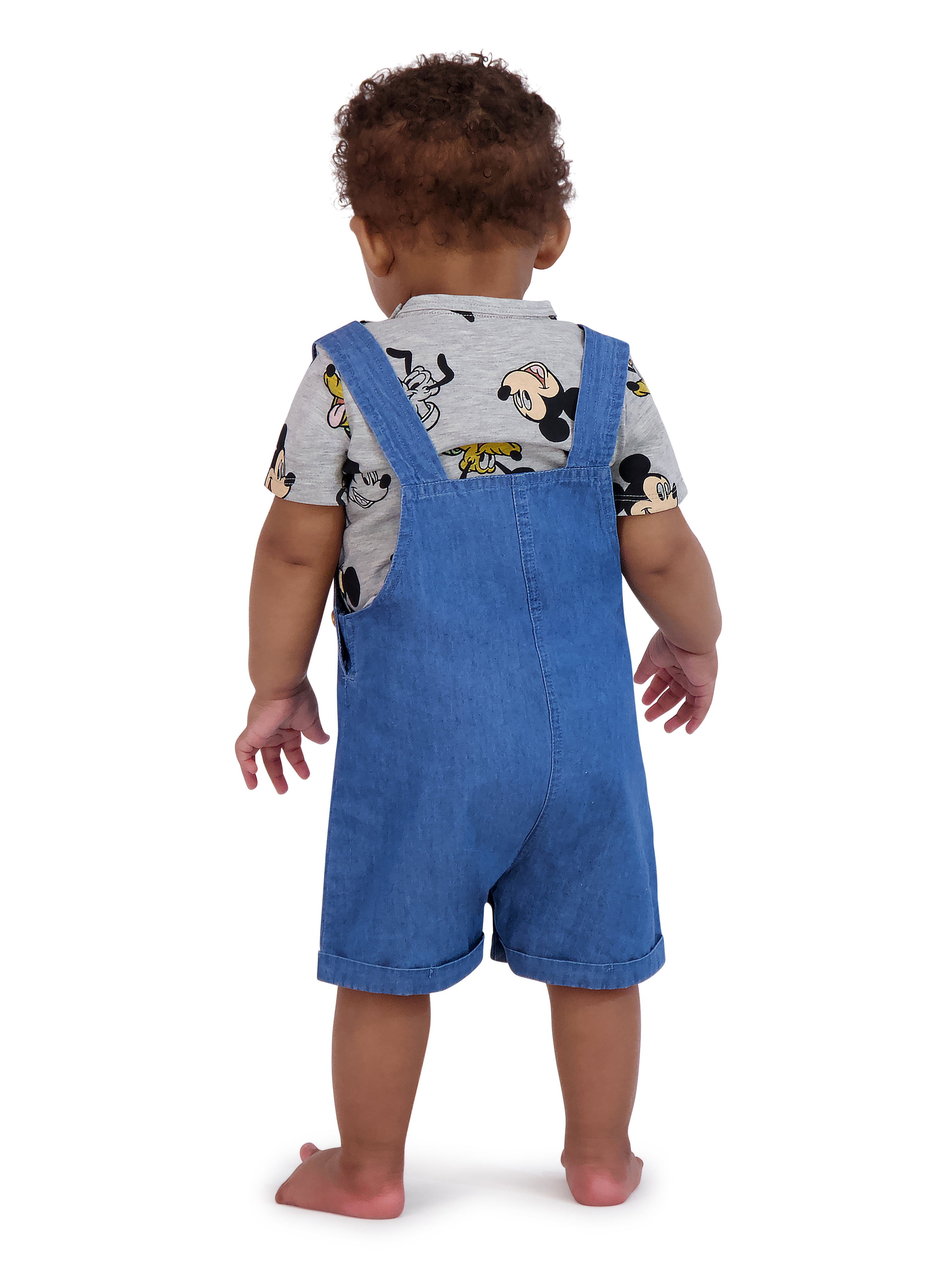 Mickey & Pluto Baby Boy Shortall Set, Sizes 0/3 Months-24 Months