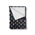 thumbnail image 2 of Spaceship Soft Flannel Fleece Throw Blanket, Cartoon Style Space Crafts Flying Through Cosmos Stared Background Astronauts, Cozy Plush for Indoor and Outdoor Use, 50" x 60", Multicolor, by Ambesonne, 2 of 6