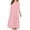 Pink, variant on Odeerbi Dresses For Women Trendy Slim Comfortable Button V-Neck Solid Color 2025 Casual Dress Burgundy