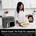 thumbnail image 4 of Reacondicionado Air Fryer Ninja AD150 Foodi, 8 cuartos de galón, 6 en 1, DualZone, negra, 4 of 7