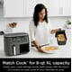 thumbnail image 4 of Reacondicionado Air Fryer Ninja AD150 Foodi, 8 cuartos de galón, 6 en 1, DualZone, negra, 4 of 7